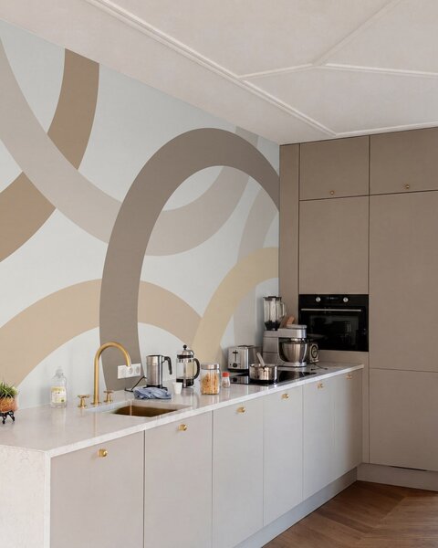 Fototapety Abstrakce s kruhy, Fototapety geometrie, w05709v2 : uwalls.cz
