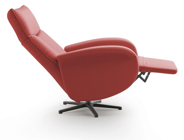 RELAXAČNÍ KŘESLO, kůže, červená Sit & More - Online Only křesla & taburety, Online Only