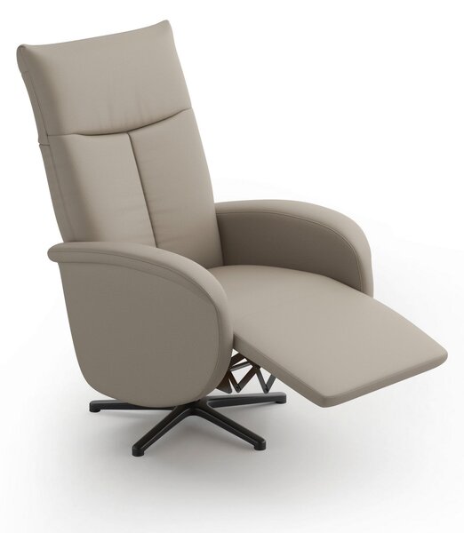 RELAXAČNÍ KŘESLO, kůže, šedá Sit & More - Online Only křesla & taburety, Online Only