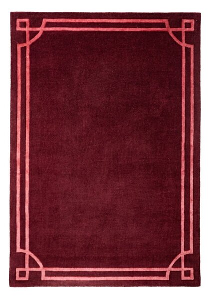 Vínový ručně tkaný vlněný koberec 120x170 cm Gatsby – Flair Rugs