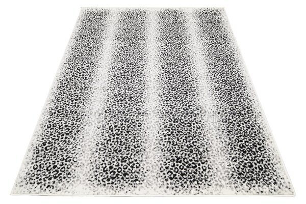 Makro Abra Moderní kusový koberec GRACE 4069A Pruhy krémový tmavě šedý Rozměr: 80x150 cm