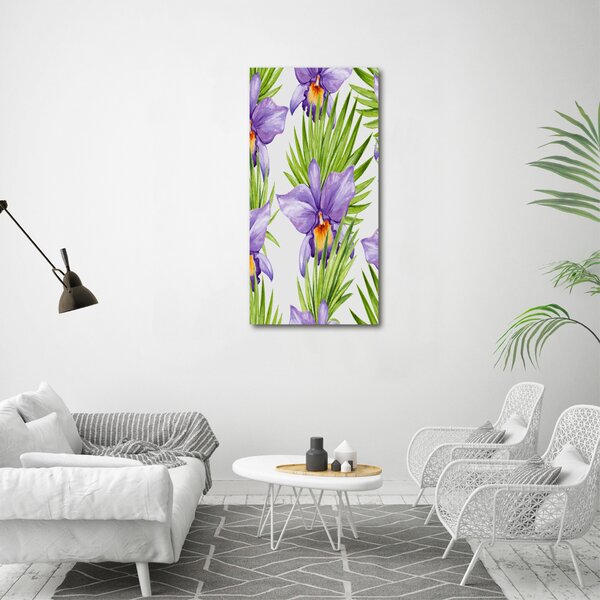 Vertikální Foto obraz na plátně Orchidej a palmy ocv-104930061