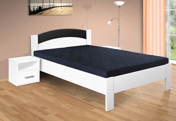 Postel Jason 200x120 cmbez matrace, Barva postele: bílá 113, Úložný prostor: bez úložného prostoru