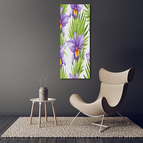 Vertikální Foto obraz na plátně Orchidej a palmy ocv-104930061
