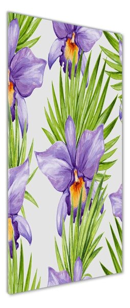 Vertikální Foto obraz skleněný svislý Orchidej a palmy osv-104930061