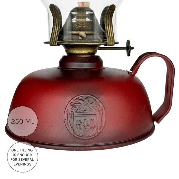 Brilagi - Petrolejová lampa MERLIN červená