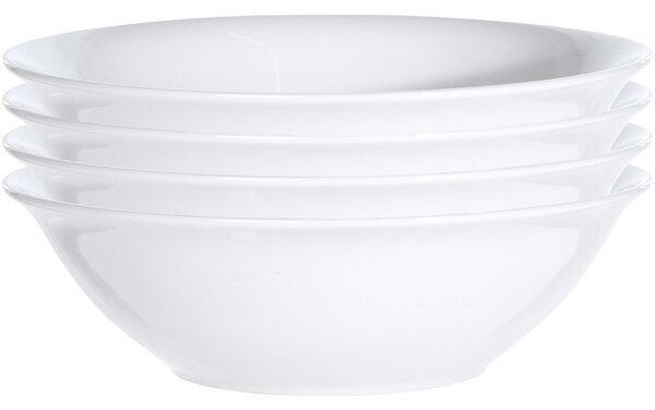 4dílná sada polévkových misek White, 18 cm