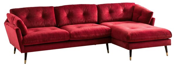 ROHOVÁ SEDAČKA, textil, tmavě červená MID.YOU - Online Only sedačky, Online Only