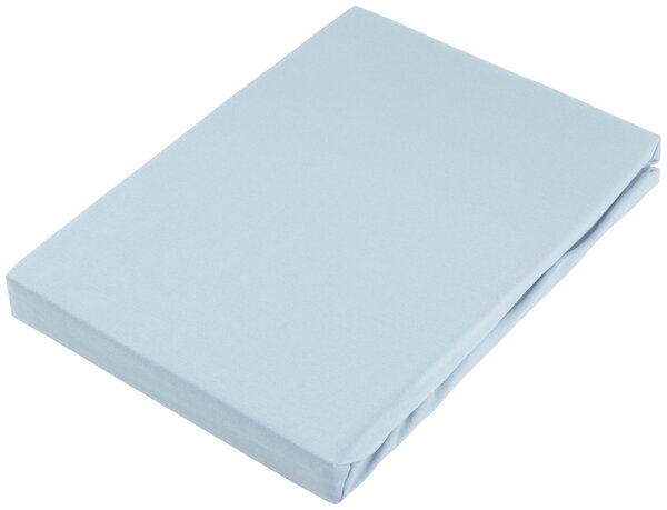 BOXSPRINGOVÉ PROSTĚRADLO, žerzej, světle modrá, 90/220 cm Novel - Prostěradla