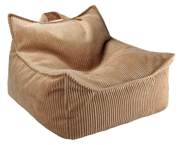 Hnědý manšestrový dětský sedací vak Chair – Wigiwama