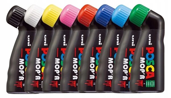 SADA POPISOVAČŮ MOP'R PCM-22 PRO STREET ART GRAFFITI 3-19 MM MIX 8 KUSŮ POSCA
