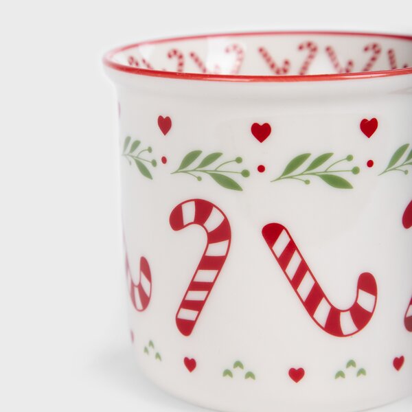 Vánoční porcelánový hrnek Candy Cane 400 ml Homla