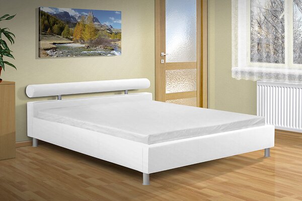 Moderní manželská postel Doroty 140x200 cm Barva: eko bílá