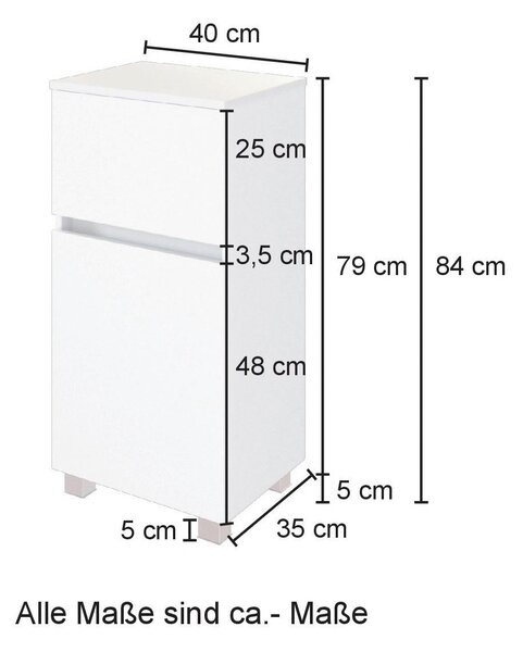 SPODNÍ SKŘÍŇKA, barvy dubu, 40/79/35 cm Held - Spodní skříňky, Online Only