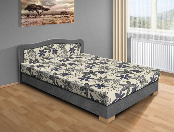 Levná postel s úložným prostorem Apollo 200x120 Barva: šedá/šedá