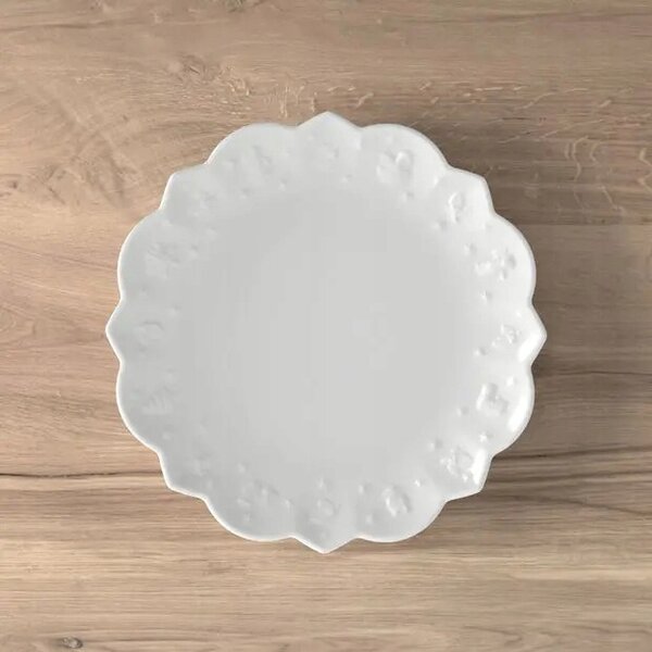 Salátový talíř Villeroy&Boch bílý porcelánový 23 cm kulatý