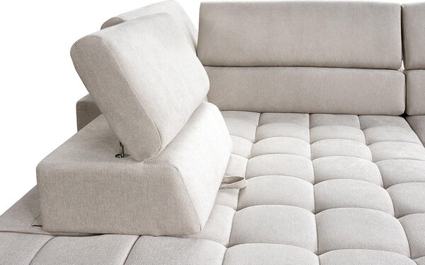 ROHOVÁ SEDAČKA, textil, krémová Livetastic - Sedací soupravy, Online Only