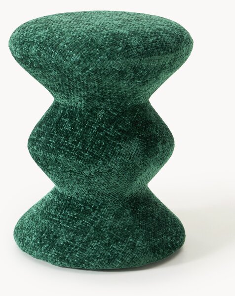 Kulatý čalouněný puf Zig Zag