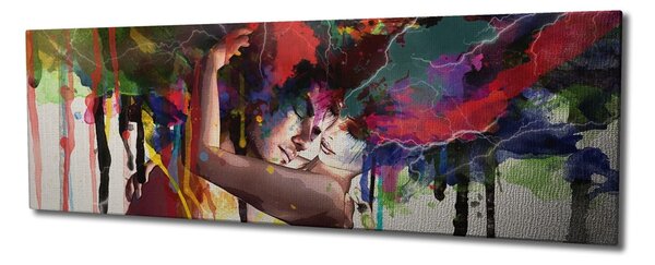 ASIR Obraz na plátně VÁŠNIVÉ OBJETÍ 80 x 30 cm