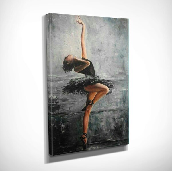 ASIR Obraz na plátně BALETKA V ČERNÉM 30 x 40 cm