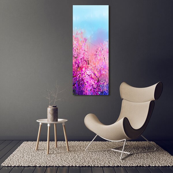 Vertikální Foto obraz canvas Květy višně ocv-106388949