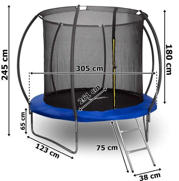Trampolína HENZEN FT10 modrá