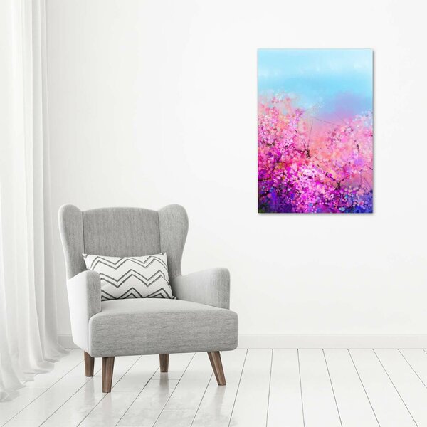 Vertikální Foto obraz canvas Květy višně ocv-106388949