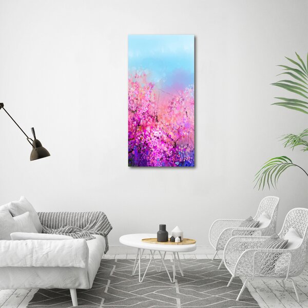 Vertikální Foto obraz canvas Květy višně ocv-106388949