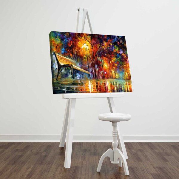 ASIR Obraz na plátně LAVIČKA V PARKU 45 x 70 cm