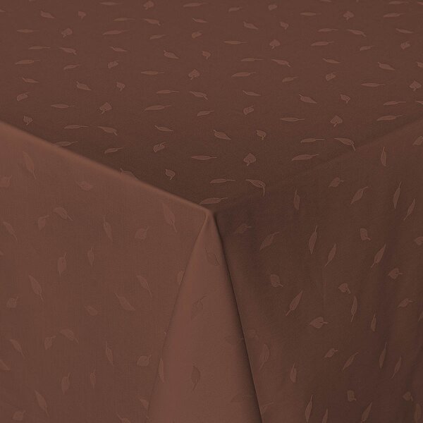 Ubrus Veba ATHOS Lístky tmavá hnědá Velikost: 140x120 cm
