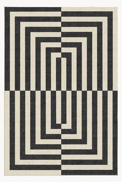 Pratelný koberec's nízkým vlasem Op Art by Jonathan Adler