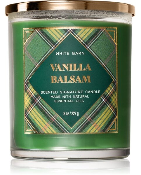 Bath & Body Works Vanilla Balsam vonná svíčka 227 g