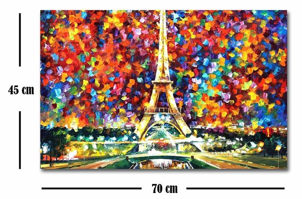 ASIR Obraz na plátně EIFFELOVA VĚŽ 70 x 45 cm