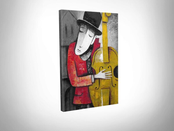 ASIR Obraz na plátně HUDEBNÍK 30 x 40 cm