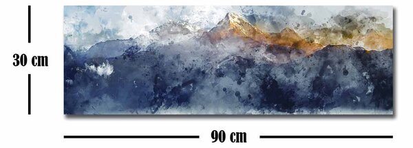 ASIR Obraz na plátně VRCHOLKY HOR V MLZE 90 x 60 cm