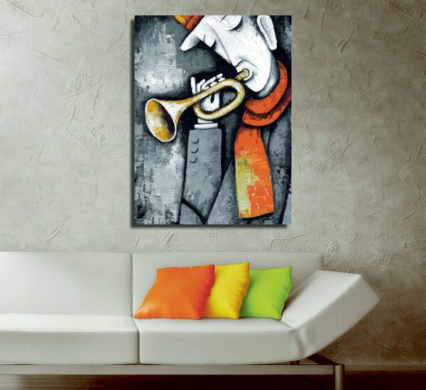 ASIR Obraz na plátně TRUMPETISTA 30 x 40 cm