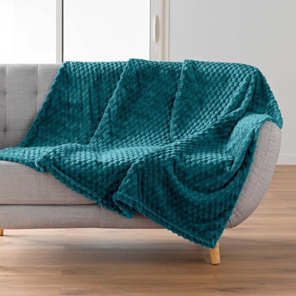 Modrá deka z mikroflanelu 125x150 cm Mini Frosty – douceur d'intérieur