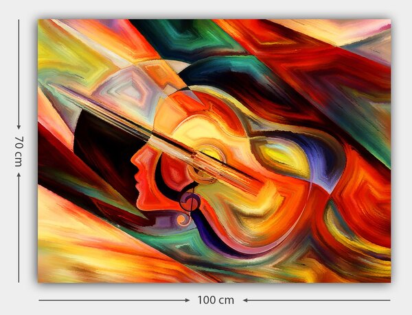 ASIR Obraz na plátně HUDEBNÍ MÚZA 100 x 70 cm