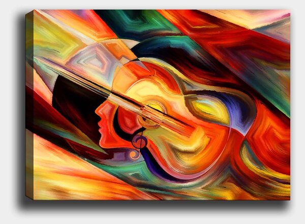 ASIR Obraz na plátně HUDEBNÍ MÚZA 100 x 70 cm