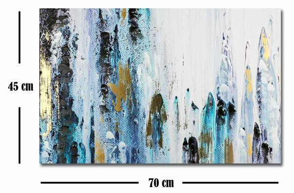 ASIR Obraz na plátně STÉKAJÍCÍ BARVA 70 x 45 cm