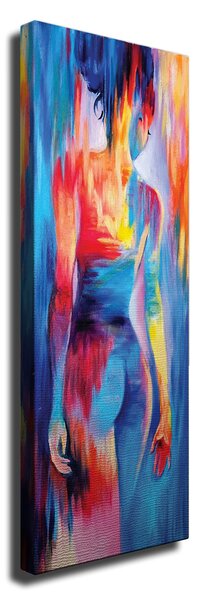 ASIR Obraz na plátně ŽENA ODĚNÁ DO BAREV 30 x 80 cm