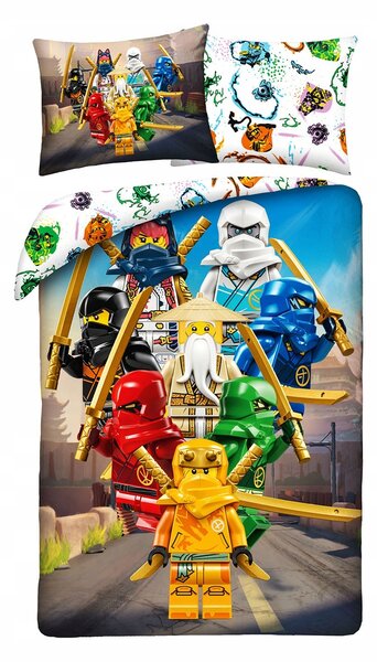 Povlečení LEGO NINJAGO 160 x 200 cm 100% bavlna Halantex dětské