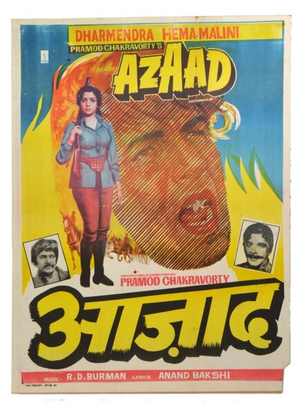 Antik filmový plakát Bollywood, cca 100x75cm (4B)