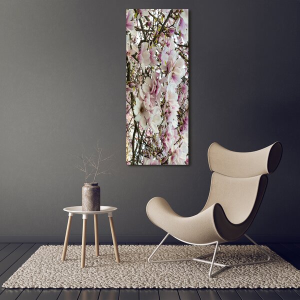 Vertikální Foto obraz na plátně Květy magnolie ocv-107287859