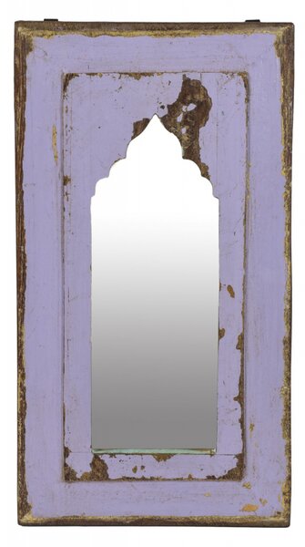 Zrcadlo v rámu z teakového dřeva, 27x3x50cm
