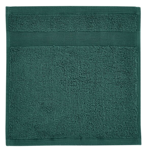 Tmavě zelené froté bavlněné ručníky v sadě 2 ks 30x30 cm Anti-Bacterial – Catherine Lansfield