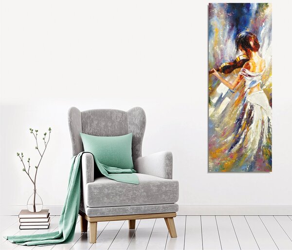 ASIR Obraz na plátně HOUSLISTKA 30 x 80 cm