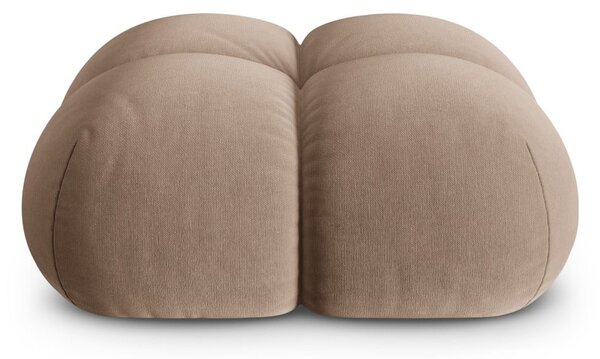 Hnědá sametová podnožka Loretto – Cosmopolitan Design