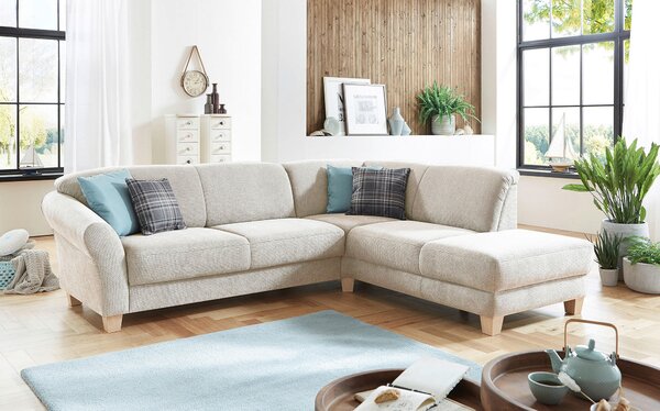 ROHOVÁ SEDAČKA, textil, krémová Sit & More - Sedací soupravy, Online Only
