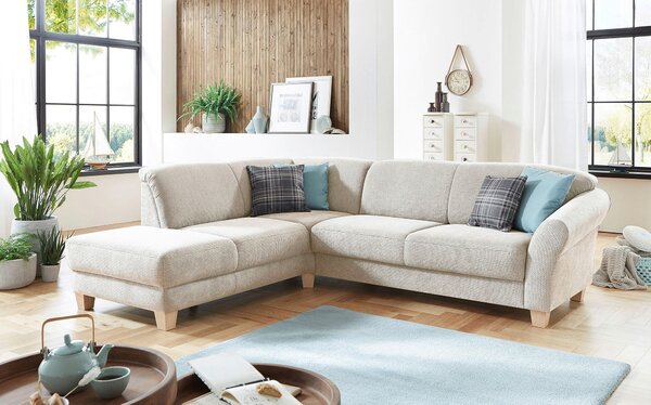 ROHOVÁ SEDAČKA, textil, krémová Sit & More - Sedací soupravy, Online Only